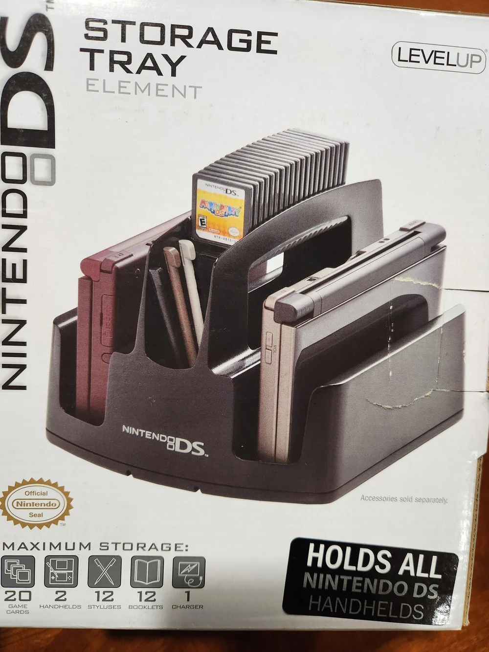 New Nintendo DS Black Storage Tray - LevelUp